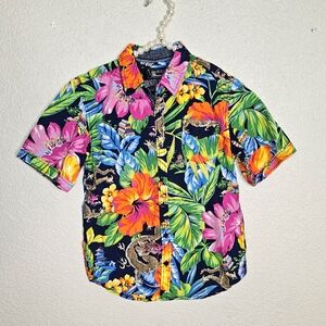 Broken Threads 100% Cotton button down shirt Size 10/12 Boy's